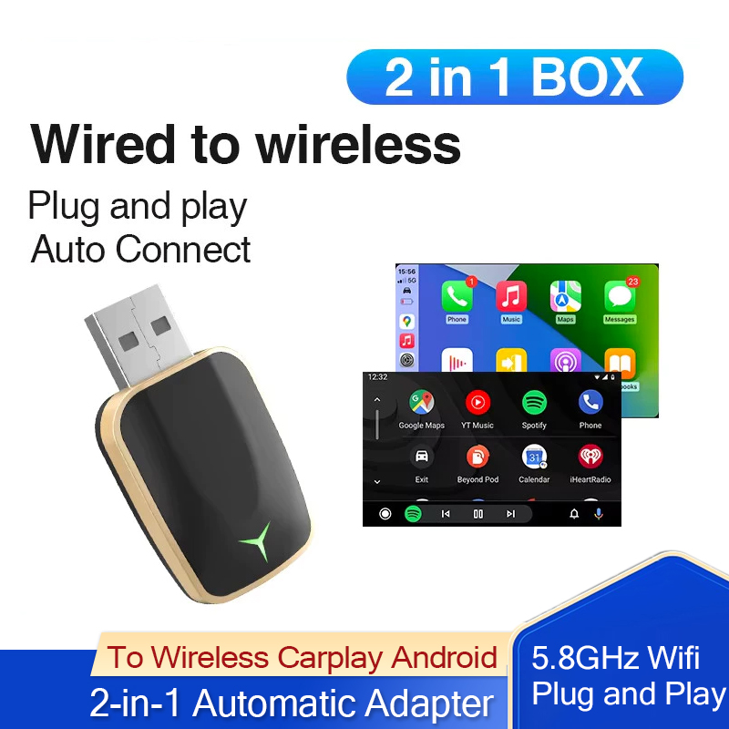 Wifi Smart Plug - 유선 카플레이 무선 안드로이드 2-in-1 자동