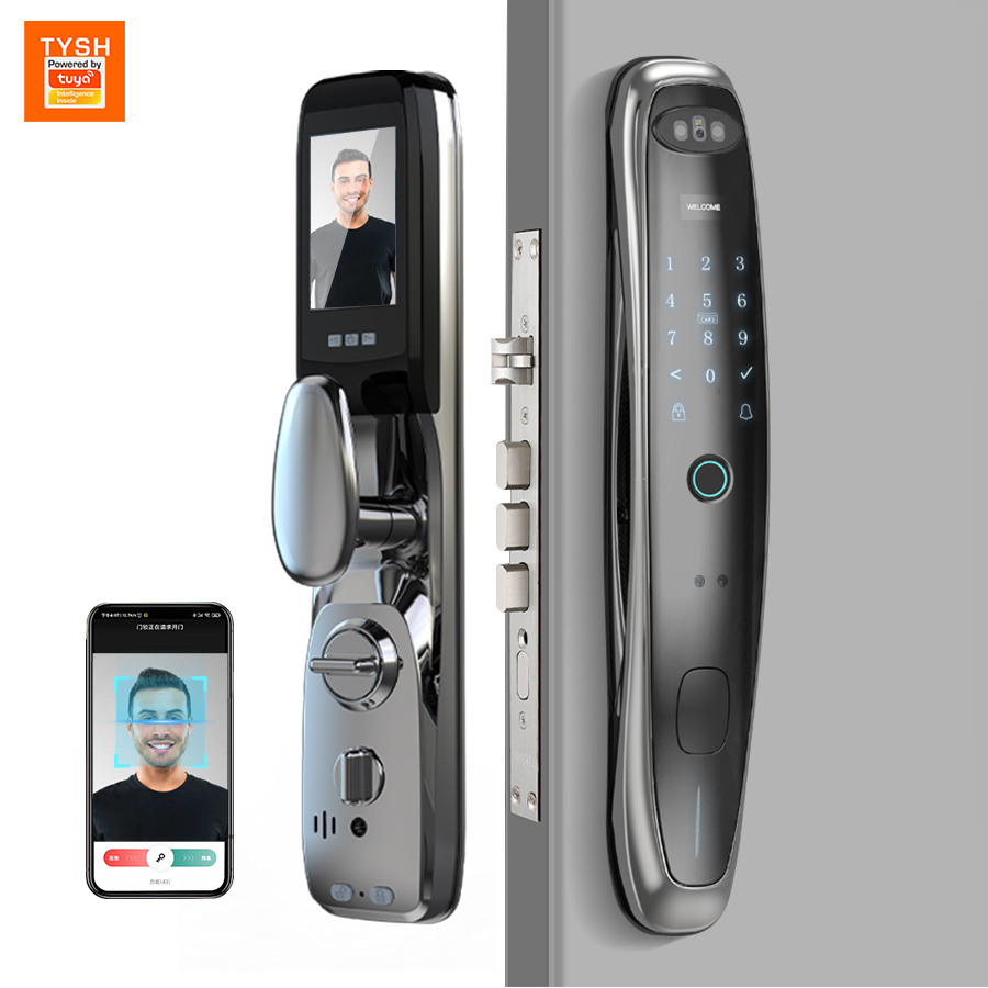 Smart Door Lock Wifi - 투야 와이파이 카메라 스마트 도어락 3D