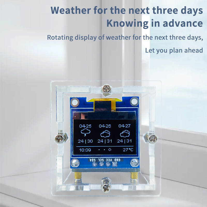 ESP8266 미니 날씨 시계 키트 DIY 납땜 프로젝 - Electronics Project Kit 리뷰 및 가격