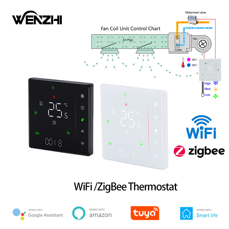 Zigbee/Wifi 에어컨 온도 조절기 팬 코일 장치 - Wifi Thermostat 리뷰 및 가격