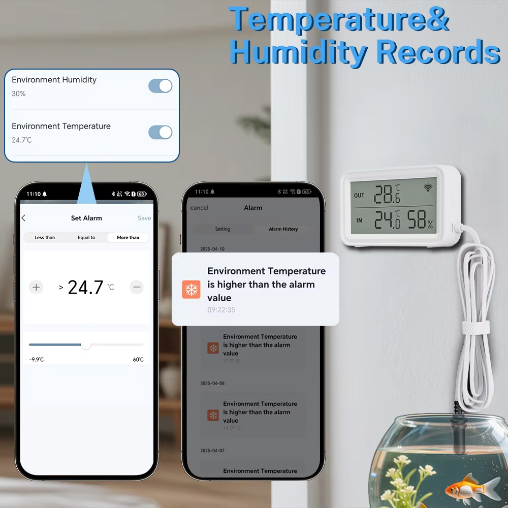 외부 방수 프로브 온도 습도 센서 Tuya WiFi L - Wifi Thermostat 리뷰 및 가격