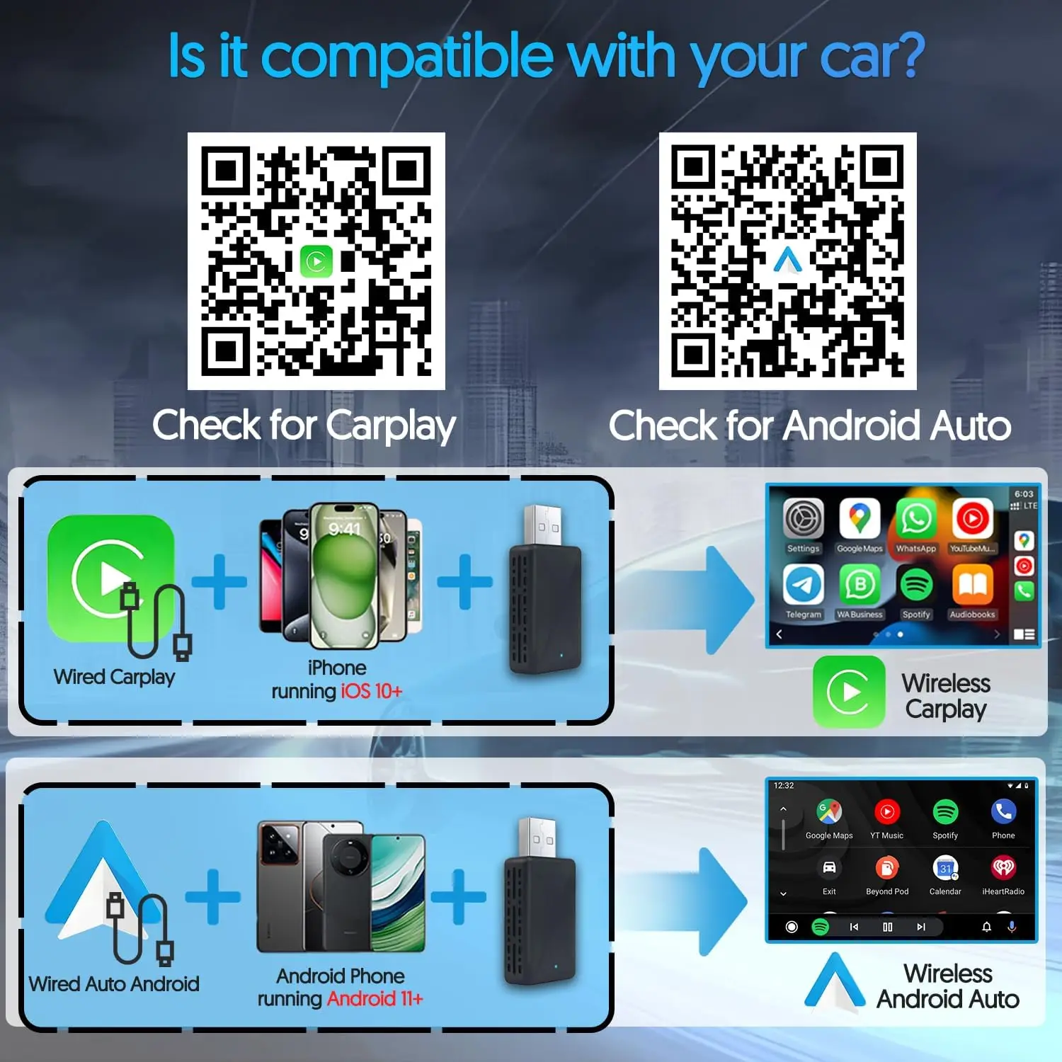 ZHIYU 2-in-1 무선 Carplay 및 Andr - Wifi Smart Plug 리뷰 및 가격