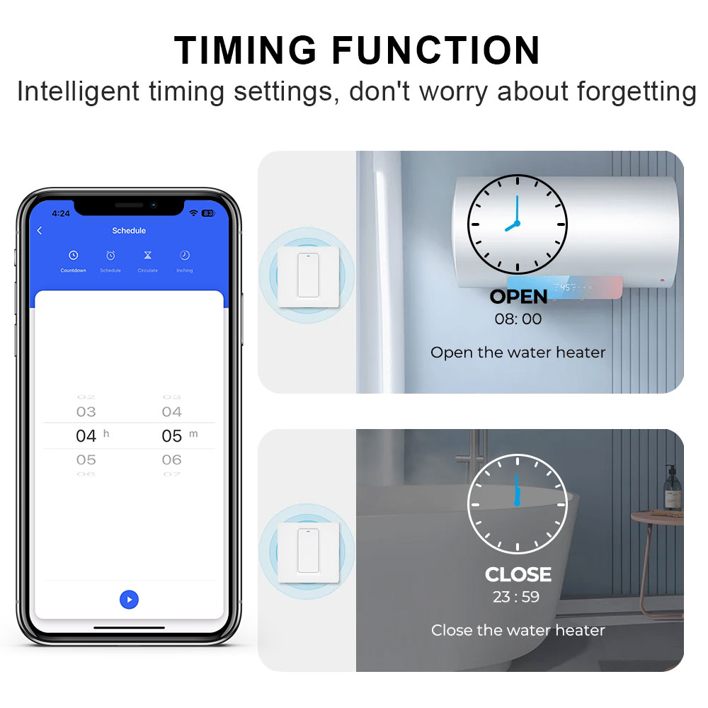 스마트 온수기 스위치/WiFi&블루투스 터치 컨트롤은  - Smart Light Switch Wifi 리뷰 및 가격