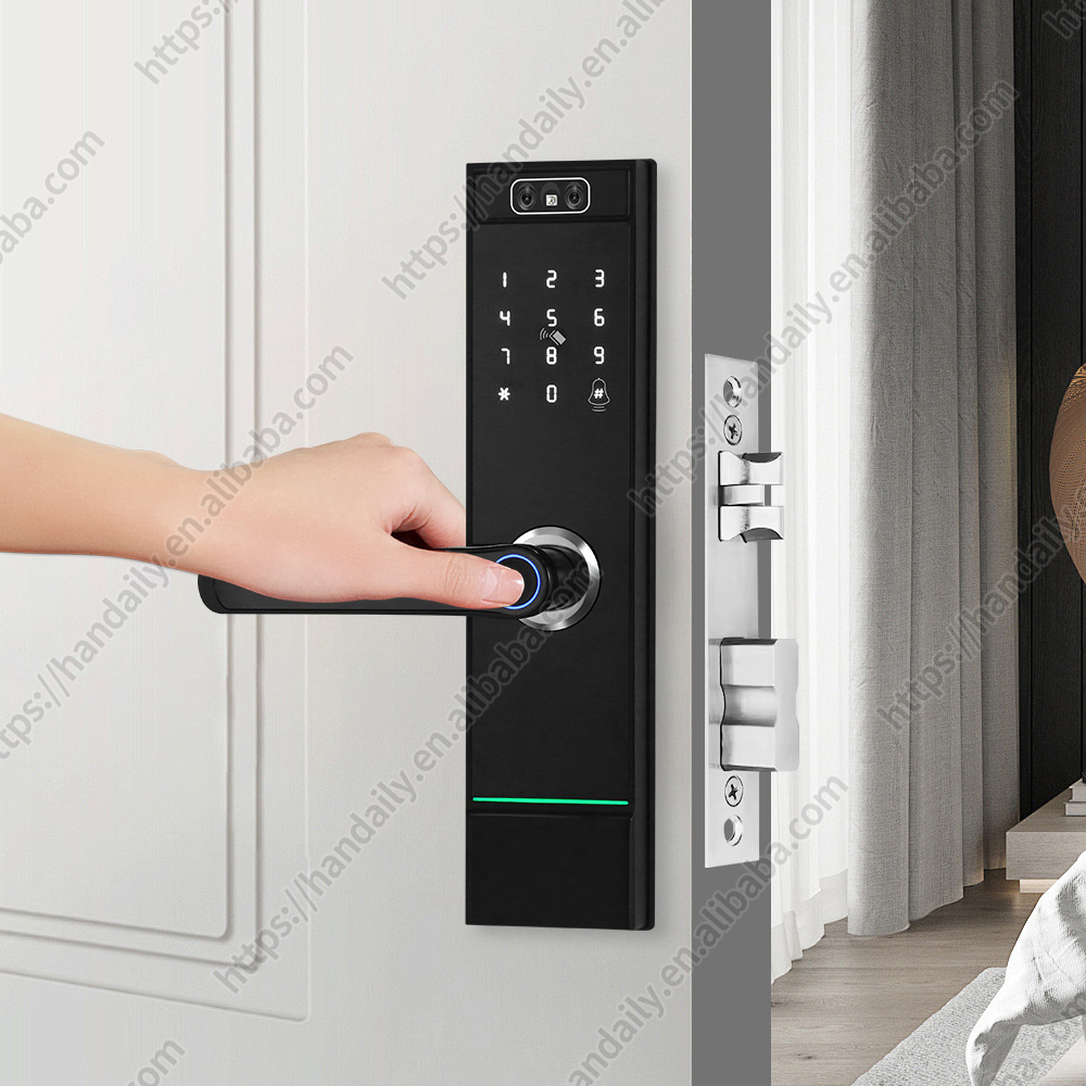 고보안 도매 3D 얼굴 인식 지문 지능형 디지털 핸들  - Smart Door Lock Wifi 리뷰 및 가격