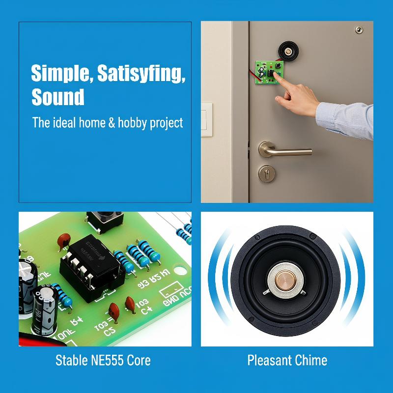 NE555 도어벨 DIY 납땜 연습 키트 듀얼 톤 딩동 - Electronics Project Kit 리뷰 및 가격