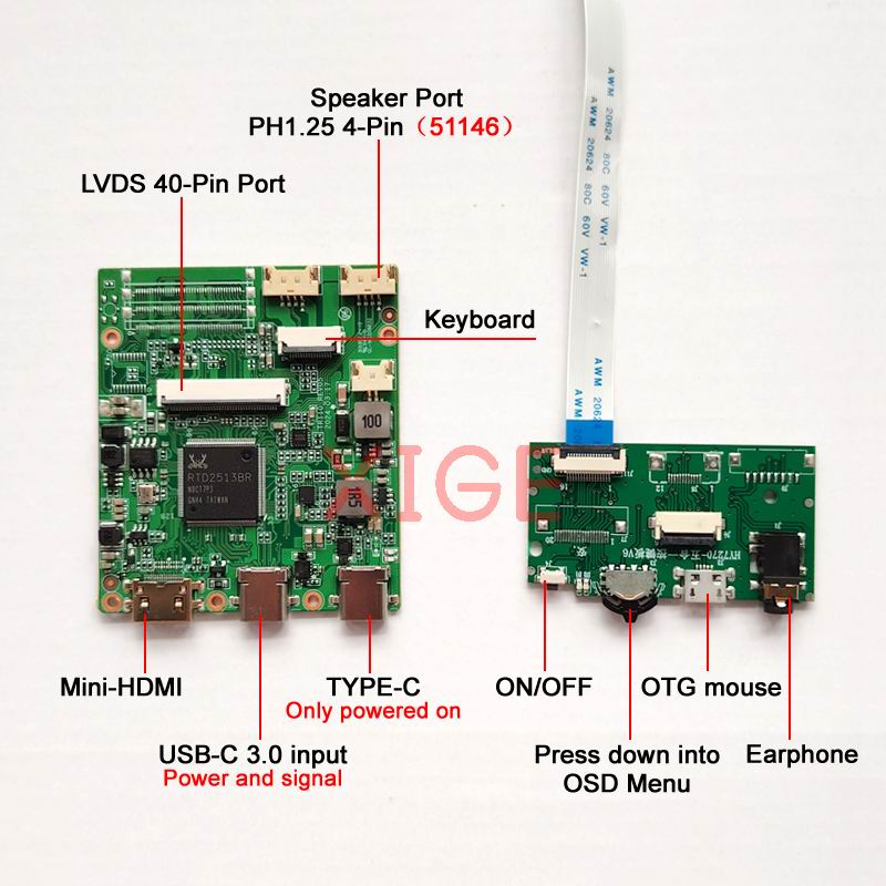 미니 HDMI 드라이버 컨트롤러 보드 키트, 노트북 모 - Microcontroller Kit 리뷰 및 가격