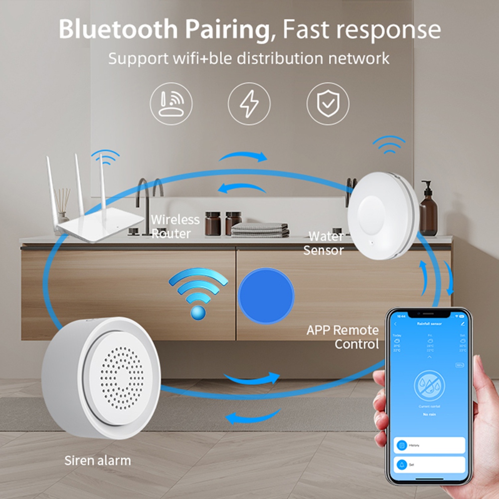 사이렌 알람 기능이 있는 BTLIFE-홍수 감지기 Wi - Smart Home Automation Kit 리뷰 및 가격