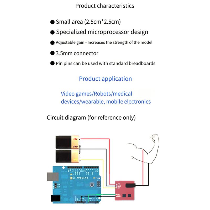 B50B-3X 근육 전기 센서 모듈 Arduino 전자 - Sensor Kit Arduino 리뷰 및 가격